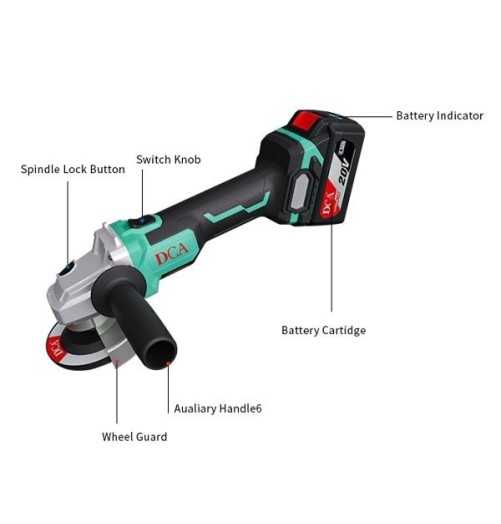 مینی فرز شارژی دی سی ای مدل ADSM03-125EM