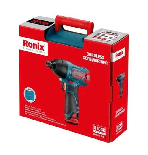 کیت پیچ گوشتی چکشی شارژی رونیکس مدل 8104K