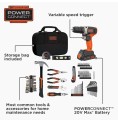 ست پیچ گوشتی شارژی 68 تکه برند BLACK+DECKER ست پیچ گوشتی شارژی 68 تکه برند BLACK+DECKER
