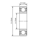 بلبرینگ شیار عمیق فولادی ضدزنگ SS 6900 2RS / SS 61900 2RS 10x22x6mm بلبرینگ شیار عمیق فولادی ضدزنگ SS 6900 2RS / SS 61900 2RS 10x22x6mm