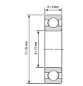 بلبرینگ شیار عمیق فولادی ضدزنگ SS 6000 open C3 oiled 10x26x8mm بلبرینگ شیار عمیق فولادی ضدزنگ SS 6000 open C3 oiled 10x26x8mm