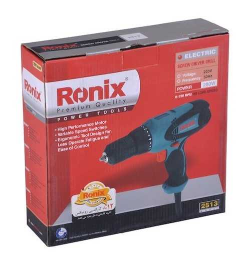 دریل پیچ گوشتی برقی رونیکس مدل 2513