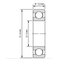 بلبرینگ مینیاتوری شیار عمیق 692 W2.3 open oiled 2x6x2.3 mm بلبرینگ مینیاتوری شیار عمیق 692 W2.3 open oiled 2x6x2.3 mm