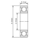 بلبرینگ کامل سرامیکی شیارعمیق CE6000-Si3N4-PTFE open 10x26x8 mm بلبرینگ کامل سرامیکی شیارعمیق CE6000-Si3N4-PTFE open 10x26x8 mm