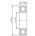 بلبرینگ کامل سرامیکی شیارعمیق CE6003-Si3N4-PEEK open 17x35x10 mm بلبرینگ کامل سرامیکی شیارعمیق CE6003-Si3N4-PEEK open 17x35x10 mm